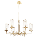 Люстра с 6-ю цилиндрическими стеклянными плафонами Jeanette варинант исполнения - 4 | Loft Concept в Рязани