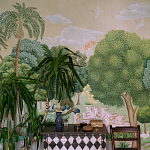 Обои ручная роспись Dandaka Glades Original colourway on painted Xuan paper варинант исполнения - 3 | Loft Concept в Рязани