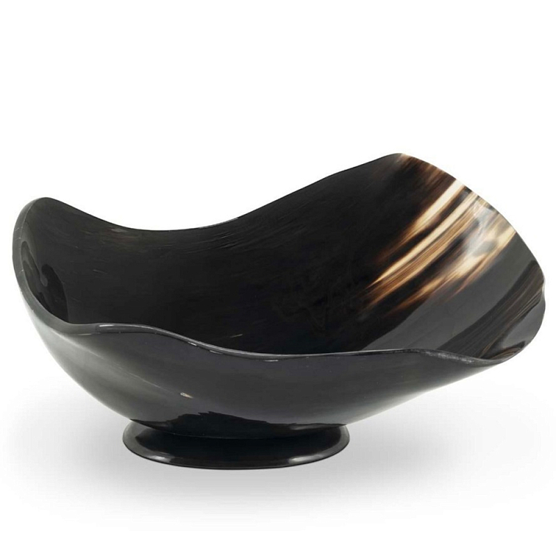 Салатник Bowl Salad Horn Medium Коричневый Черный Салатник Bowl Salad Horn Medium Коричневый Черный в Рязани | Loft Concept