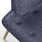 Мебельная ткань Шенилл синий цвет 138 см T4-33 варинант исполнения - 3 | Loft Concept в Рязани