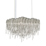 Люстра подвесная с металлическими цепочками и изогнутыми металлическими дугами 72 см Atlantis Chain варинант исполнения - 1 | Loft Concept в Рязани