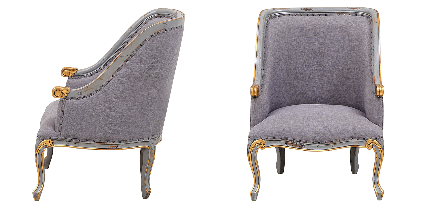 Кресло Fabienne French Seating Armchair Grey Кресло Fabienne French Seating Armchair Grey - Loft-Concept в Рязани