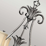 Люстра с 7-ю кремовыми текстильными абажурами Hinkley варинант исполнения - 4 | Loft Concept в Рязани