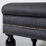 Мягкая банкетка с зоной для хранения Casket Dark Grey варинант исполнения - 3 | Loft Concept в Рязани