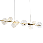 Дизайнерская линейная люстра с гирляндой внутри стеклянных плафонов Iona Garland Chandelier варинант исполнения - 1 | Loft Concept в Рязани