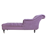 Кушетка фиолетовая с мягкой обивкой из велюра Michael Couch варинант исполнения - 2 | Loft Concept в Рязани