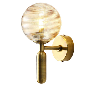 Бра с круглым рельефным плафоном Perforated Glass