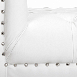 Кушетка белая с мягкой обивкой из велюра Michael Couch варинант исполнения - 6 | Loft Concept в Рязани