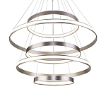 Люстра Light Ring Vertical Silver 5 колец серебро варинант исполнения - 2 | Loft Concept в Рязани
