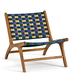 Кресло низкое из массива тика Barbados варинант исполнения - 1 | Loft Concept в Рязани