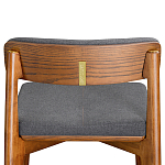 Барный стул из массива ясеня с обивкой из рогожки Elegant Ash варинант исполнения - 5 | Loft Concept в Рязани