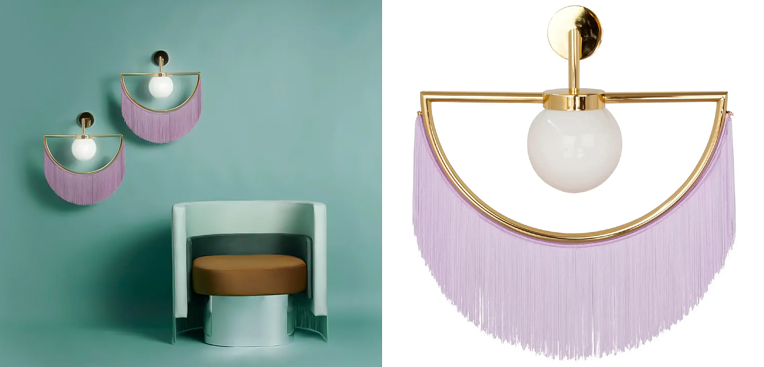 Бра Wink Wall Lamp by Masquespacio for Houtique Lila Бра Wink Wall Lamp by Masquespacio for Houtique Lila - Loft-Concept в Рязани