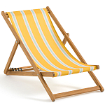 Шезлонг из акации и ткани Argentina варинант исполнения - 3 | Loft Concept в Рязани