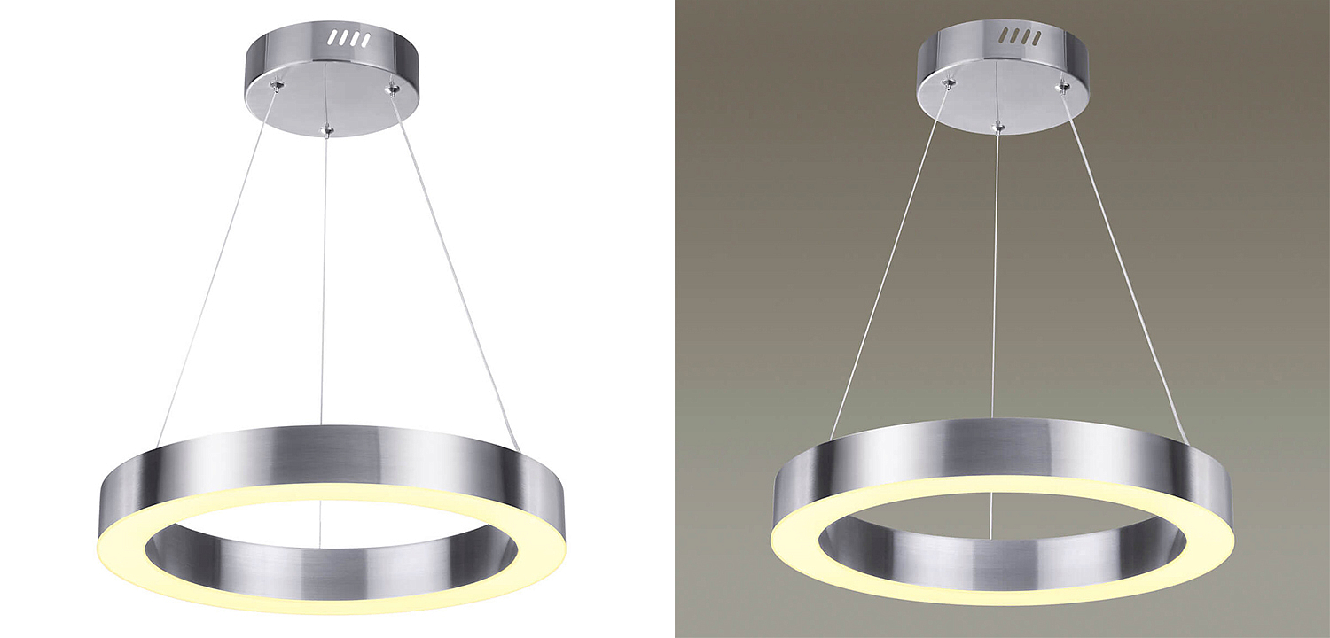 Подвесной светильник Nickel Ribbon Ring 40 Подвесной светильник Nickel Ribbon Ring 40 - Loft-Concept в Рязани