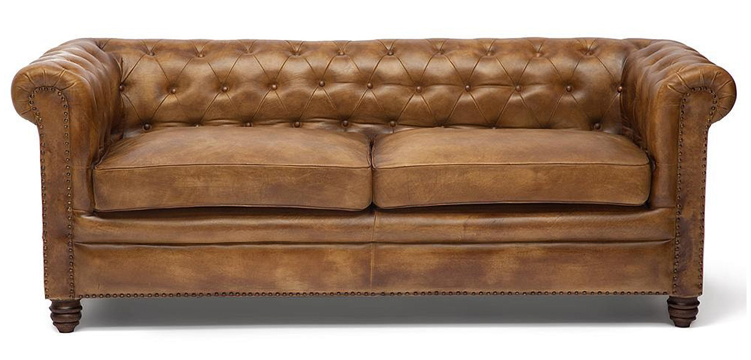 Диван кожаный Buffalo Leather Sofa Triple Диван кожаный Buffalo Leather Sofa Triple - Loft-Concept в Рязани