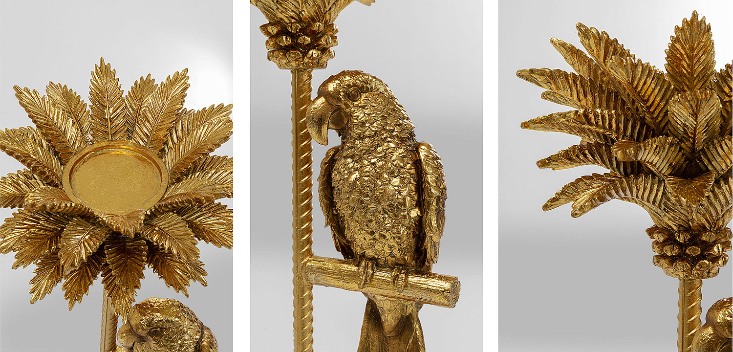 Подсвечник Golden Parrot on a palm tree Подсвечник Golden Parrot on a palm tree - Loft-Concept в Рязани