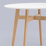 Обеденный стол с белой столешницей ELUNED FURNITURE варинант исполнения - 3 | Loft Concept в Рязани