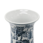 Ваза с классическим узором шинуазри синего цвета Blue & White Ornament  варинант исполнения - 2 | Loft Concept в Рязани