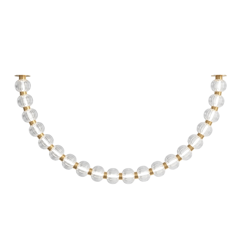 Потолочный светильник Amulet 3000К 36Вт Золотой Прозрачный в Рязани | Loft Concept 