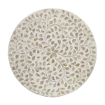 Приставной столик с рисунком из раковин устриц Bone Inlay варинант исполнения - 4 | Loft Concept в Рязани