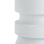 Приставной стол из искусственного камня Chess White варинант исполнения - 2 | Loft Concept в Рязани