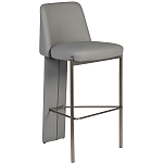 Стул барный серый с обивкой из экокожи Special Support варинант исполнения - 1 | Loft Concept в Рязани