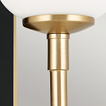  Бра с прямоугольным черным основанием и белым матовым цилиндрическим плафоном Kichler варинант исполнения - 11 | Loft Concept в Рязани