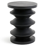 Фигурный приставной столик черного цвета AMORPHOUS варинант исполнения - 1 | Loft Concept в Рязани