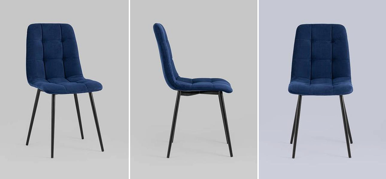 Стул NANCY S-2 Chair Синий Индиго Стул NANCY S-2 Chair Синий Индиго - Loft-Concept в Рязани