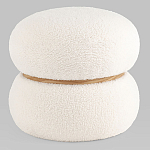 Пуф Полли S тедди белый варинант исполнения - 1 | Loft Concept в Рязани