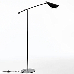 Торшер с поворотным плафоном Aracea Black Floor Lamp варинант исполнения - 14 | Loft Concept в Рязани