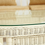 Комплект уличной мебели из ротанга Clara белый варинант исполнения - 11 | Loft Concept в Рязани