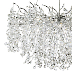 Люстра с хрустальными подвесками на металлических ветках Fairytree Light Silver Chandelier 18 варинант исполнения - 3 | Loft Concept в Рязани