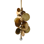 Люстра креативная из дисков цвета латунь Constellation Light and Style варинант исполнения - 1 | Loft Concept в Рязани