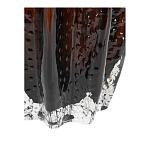 Ваза стеклянная янтарного цвета с текстурированным силуэтом Carambola варинант исполнения - 3 | Loft Concept в Рязани