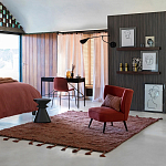 Черный приставной столик из массива AMORPHOUS варинант исполнения - 3 | Loft Concept в Рязани