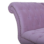 Кушетка фиолетовая с мягкой обивкой из велюра Michael Couch варинант исполнения - 3 | Loft Concept в Рязани