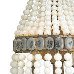 Бра каплевидной формы декорированная нитями стеклянных бусин молочного цвета Bead threads варинант исполнения - 1 | Loft Concept в Рязани