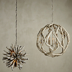 Люстра круглая в виде веток деревьев Natural Driftwood варинант исполнения - 4 | Loft Concept в Рязани