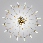 Люстра подвесная из металла с прозрачными подвесками из хрусталя Quasar 93 варинант исполнения - 4 | Loft Concept в Рязани