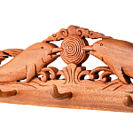 Панно-вешалка из дерева дельфины Panel With Animals варинант исполнения - 2 | Loft Concept в Рязани