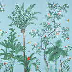 Обои ручная роспись Amazonia Duck Egg варинант исполнения - 2 | Loft Concept в Рязани