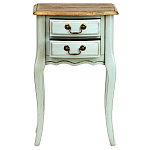 Прикроватная тумба из массива березы светло-бирюзовая Montmartre Provence Bedside Table варинант исполнения - 3 | Loft Concept в Рязани