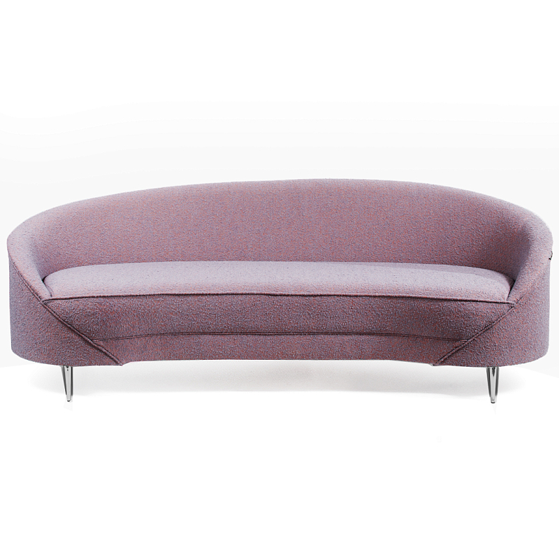 Диван Paulet Sofa Сиреневое Букле Лиловый Хром Диван Paulet Sofa Сиреневое Букле Лиловый Хром в Рязани | Loft Concept
