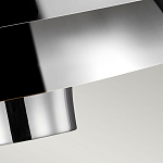 Подвесной светильник с широким многоярусным металлическим плафоном цвета никель в современном стиле Feiss варинант исполнения - 5 | Loft Concept в Рязани