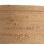 Плетеная овальная корзина с крышкой Shani Rattan Basket варинант исполнения - 4 | Loft Concept в Рязани