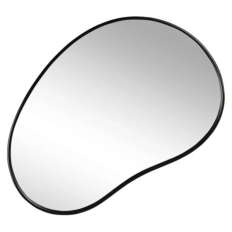 Зеркало асимметричной формы Oval Light Reflection Черный Зеркало асимметричной формы Oval Light Reflection Черный в Рязани | Loft Concept