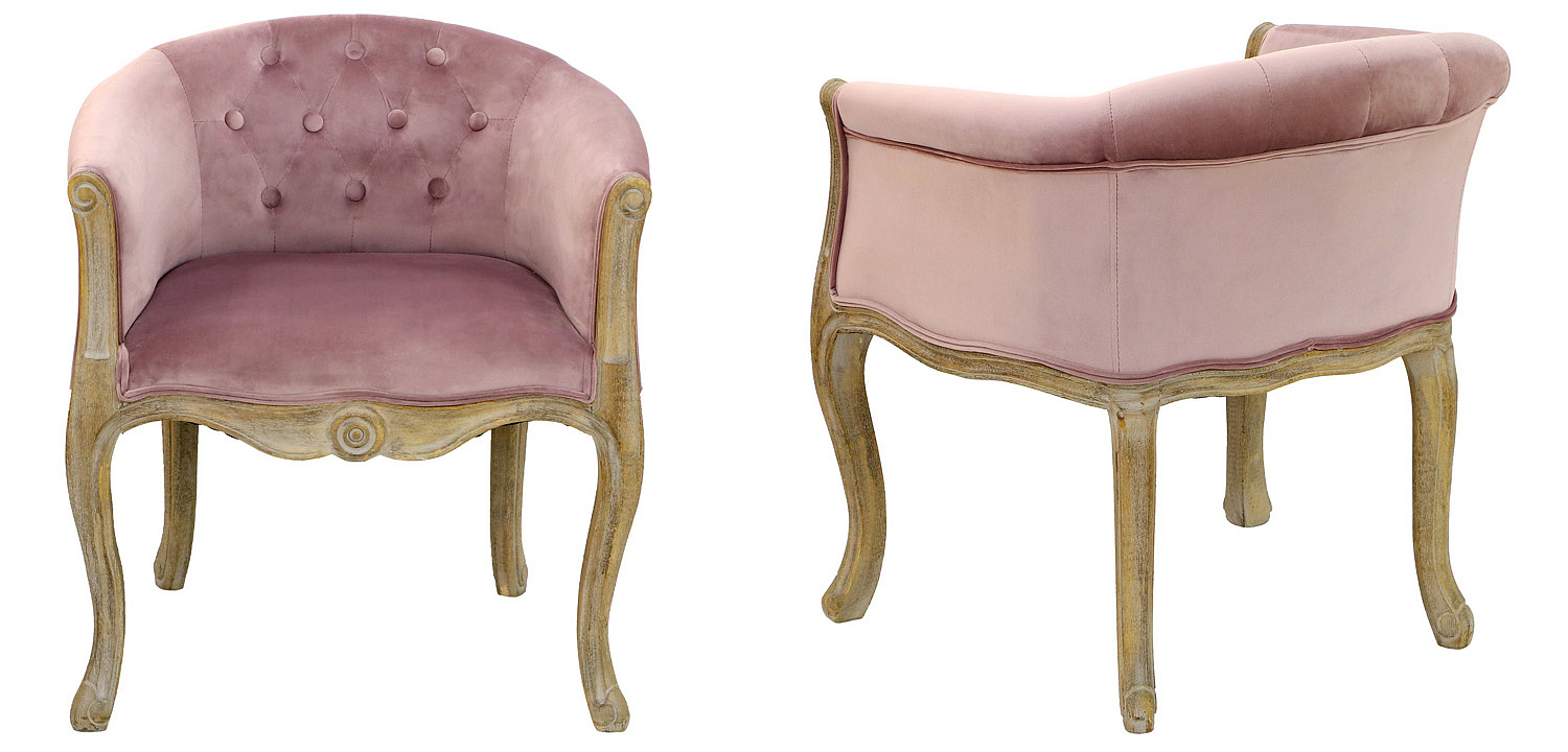 Кресло French Provence Armchair Roderic pink Кресло French Provence Armchair Roderic pink - Loft-Concept в Рязани