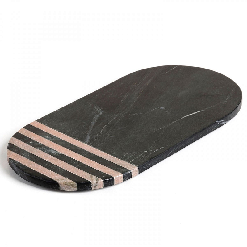 Разделочная доска Pink on Black Черный Розовый (Rose) Разделочная доска Pink on Black Черный Розовый (Rose) в Рязани | Loft Concept