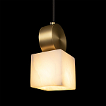 Подвесной светильник с квадратным мраморным плафоном Marble square варинант исполнения - 6 | Loft Concept в Рязани